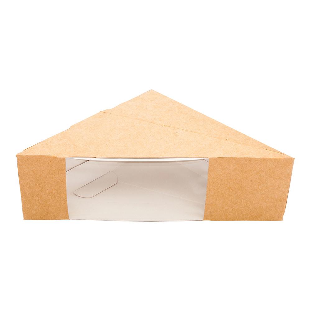 Small Eco Friendly Cafe Vision Triangle Sandwich Box with Window 200 count box