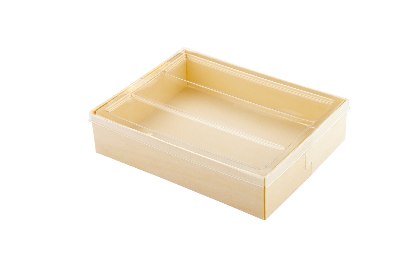Taipei Collection Plastic Lid for Short Straight Rectangular Poplar Container 100 count box