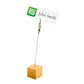 Bamboo Name Card Holder with Metal Clip 12.7 cm 100 count box