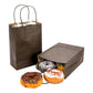 Saving Nature Black Paper Medium Shopping Bag - 10" x 6 3/4" x 12" - 100 count box