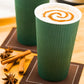 16 oz Forest Green Paper Coffee Cup - Ripple Wall - 3 1/2" x 3 1/2" x 5 1/2" - 500 count boxwww.ecoware.ae                               