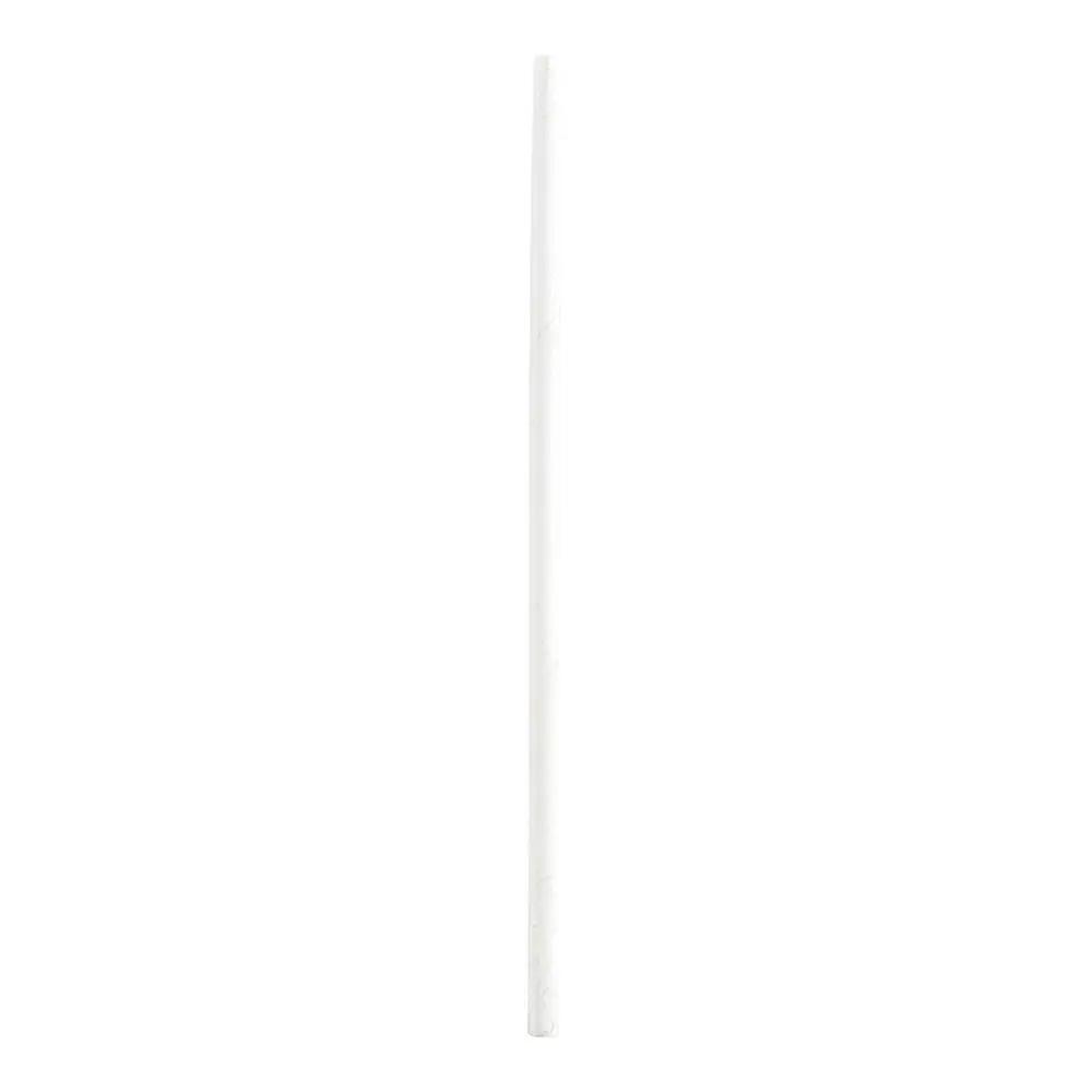 White Paper Straw - Biodegradable, 6mm - 7 3/4" - 1000 count box