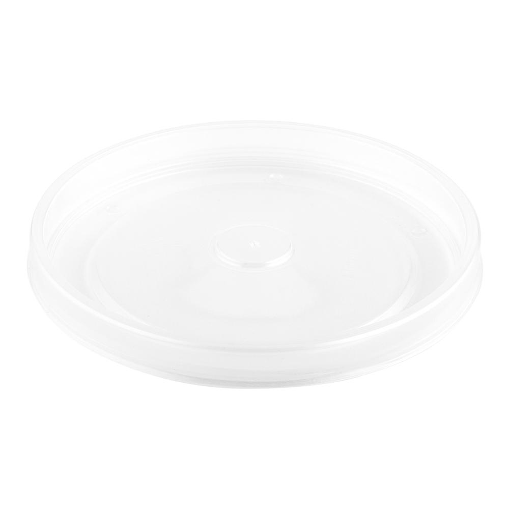 Bio Tek Round Clear Plastic Soup Container Lid - Fits 26 and 32 oz - 200 count box