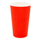 One Lid Three Sizes 16 ounces Red Disposable Ripple Wall Coffee and Tea Cup 500 count box