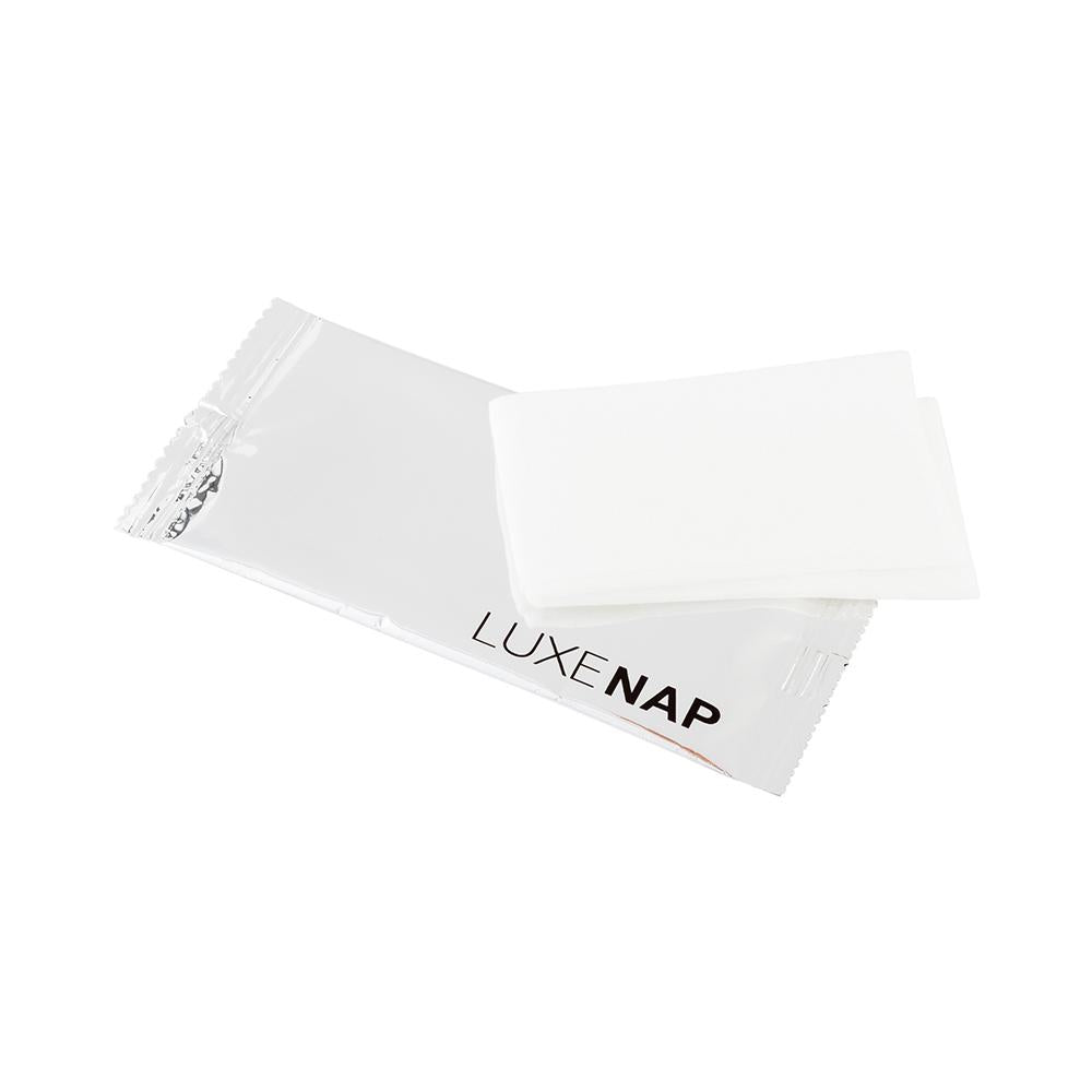 Luxenap White Moist Towelette - Tangerine-Scented - 5 1/4" x 2 1/2" - 100 count box
