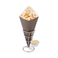 Conetek Black Food Cone with Dipping Pocket 29.21 cm 100 count box