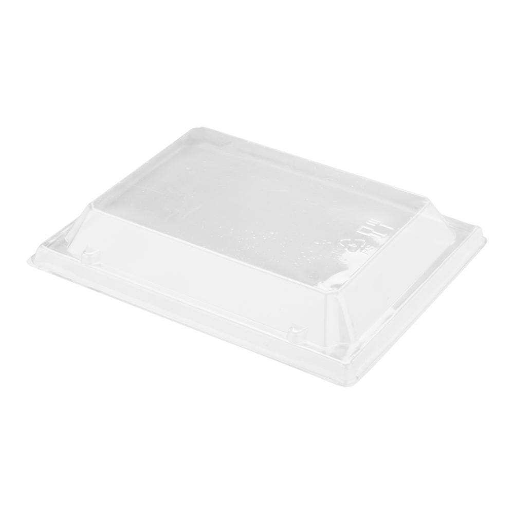 Taipei Collection Plastic Lid for Short Flare Rectangular Poplar Container 100 count box